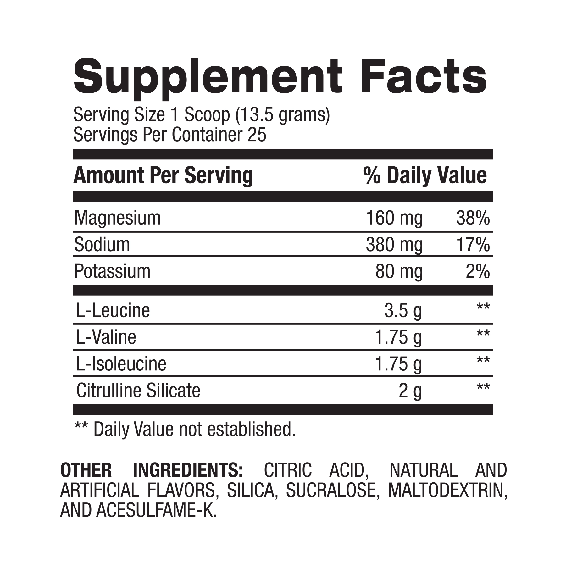 bcaa supp facts variant